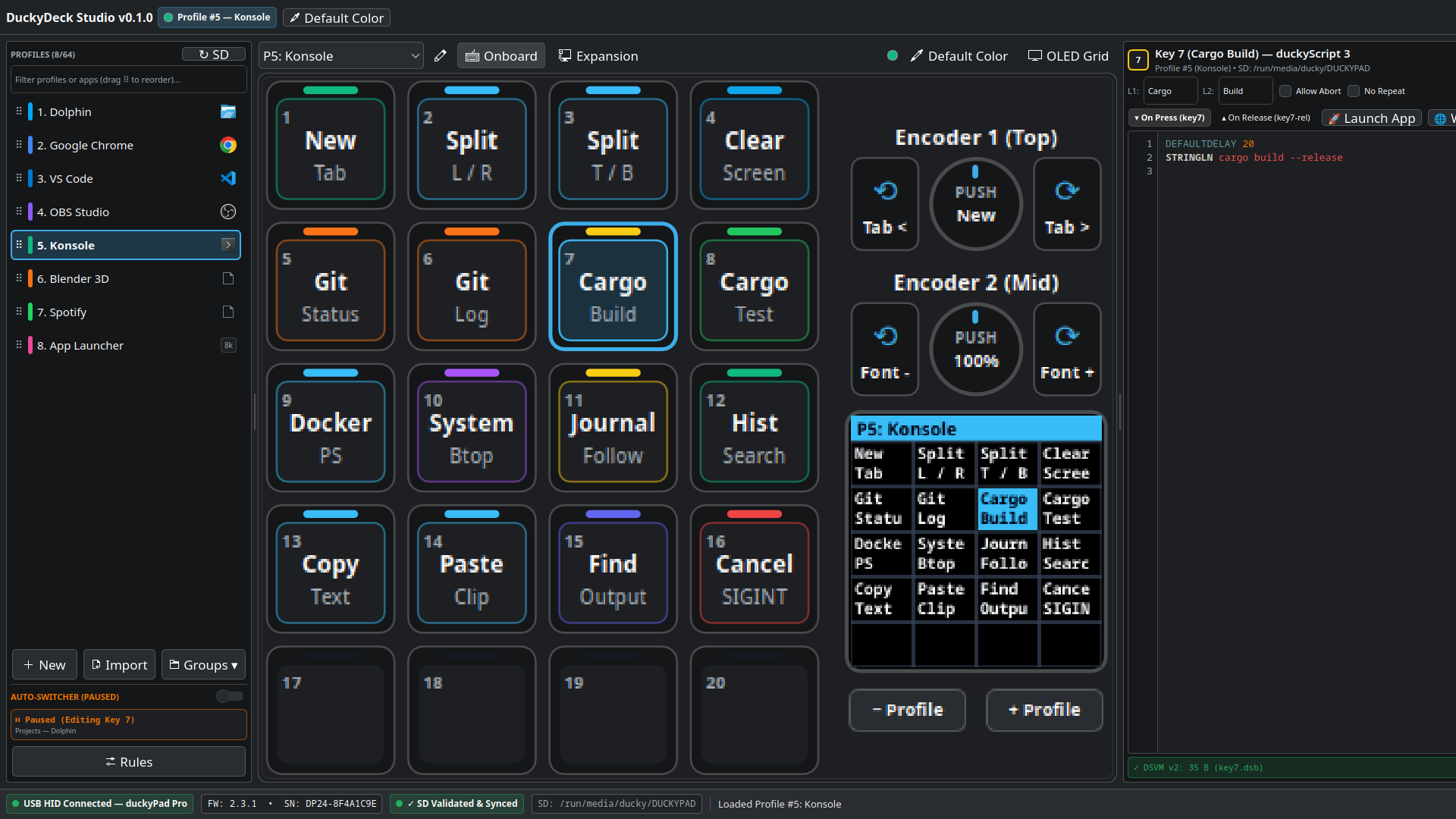 KDE Konsole Terminal Macros